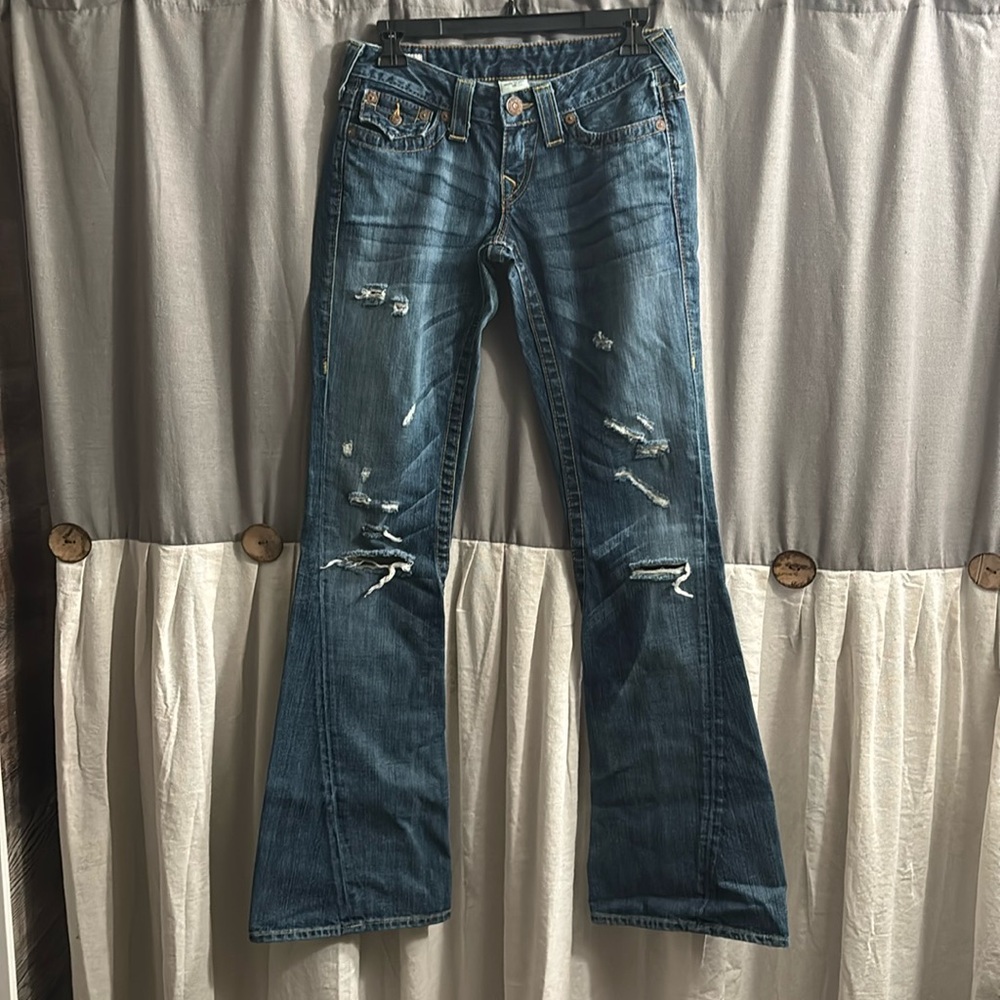 True Religion Classic Blue Flare Jeans